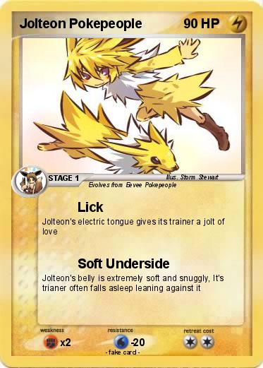 Pokemon Jolteon Pokepeople
