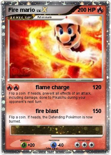Pokemon Fire mario