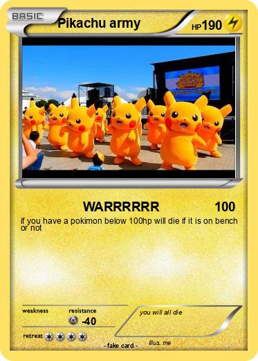 Pokemon Pikachu army