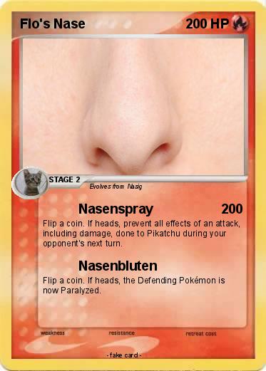 Pokemon Flo's Nase
