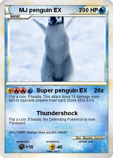 Pokemon MJ penguin EX