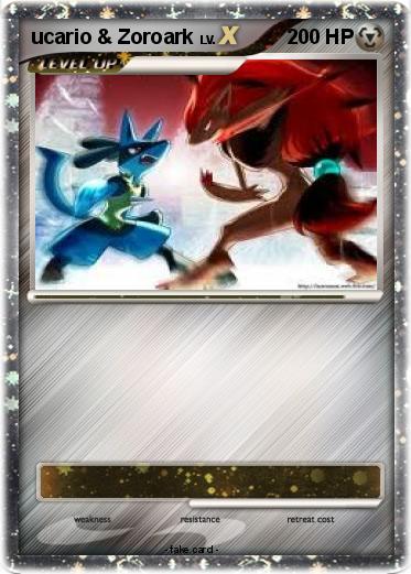 Pokemon ucario & Zoroark