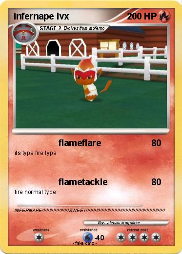 Pokemon infernape lvx