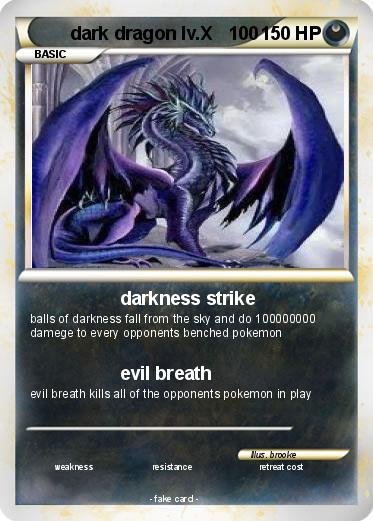 Pokemon dark dragon lv.X   100