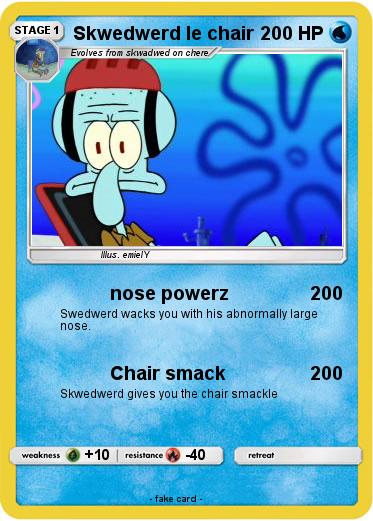 Pokemon Skwedwerd le chair