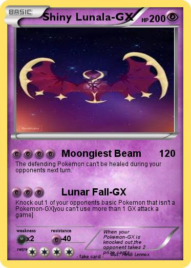 Pokemon Shiny Lunala-GX