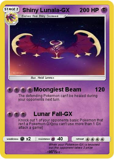 Pokemon Shiny Lunala-GX