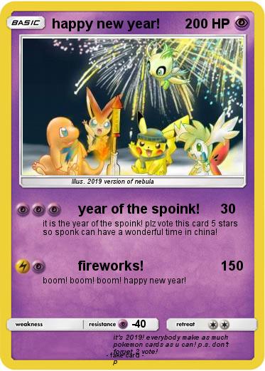 Pokemon happy new year!