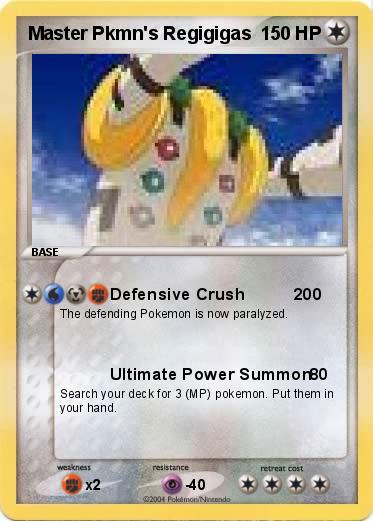 Pokemon Master Pkmn's Regigigas