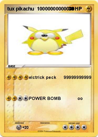 Pokemon tux pikachu  10000000000000