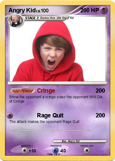 Pokemon Angry Kid