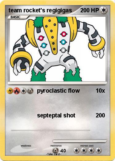 Pokemon team rocket's regigigas