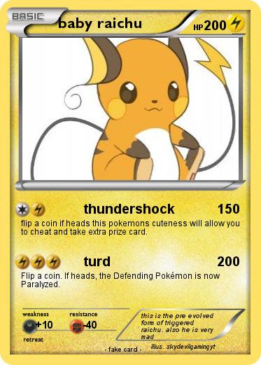 Pokemon baby raichu