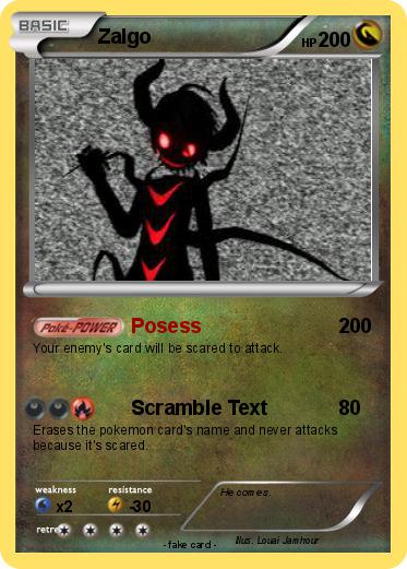 Pokemon Zalgo Pokemon Zalgo