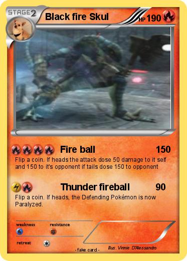 Pokemon Black fire Skul