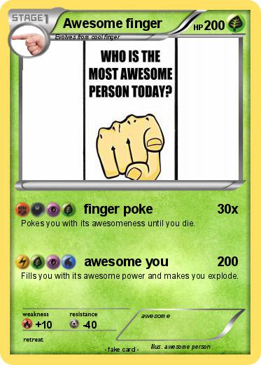 Pokemon Awesome finger