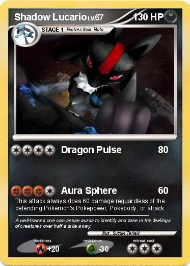 Pokemon Shadow Lucario