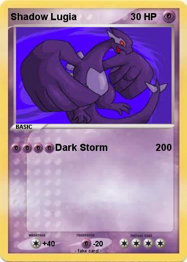 Pokemon Shadow Lugia