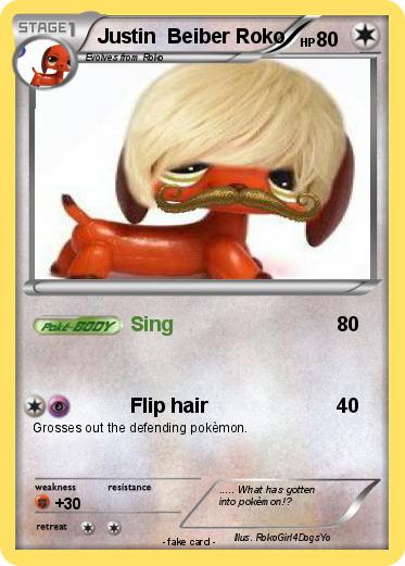 Pokemon Justin  Beiber Roko