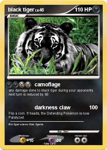 Pokemon black tiger