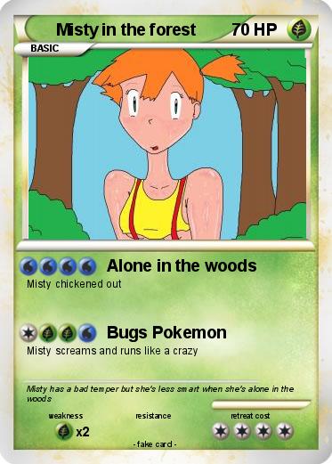 Pokemon Misty in the forest