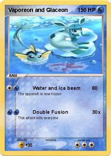 Pokemon Vaporeon and Glaceon 