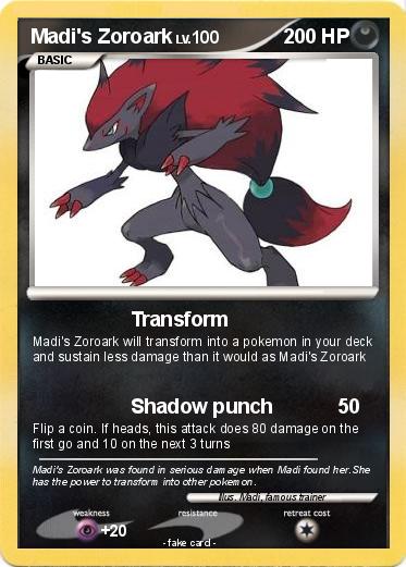 Pokemon Madi's Zoroark