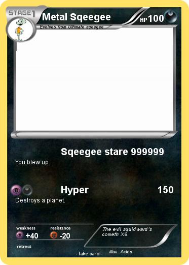 Pokemon Metal Sqeegee