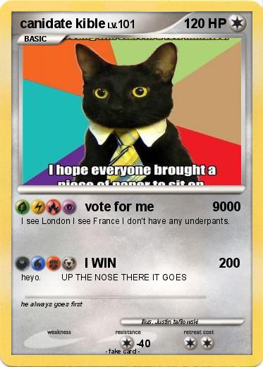 Pokemon canidate kible