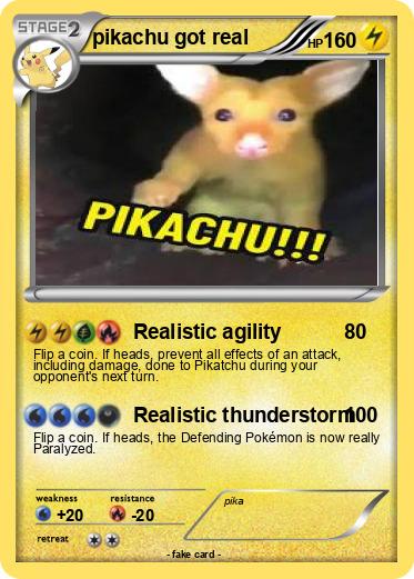 Pokemon pikachu got real