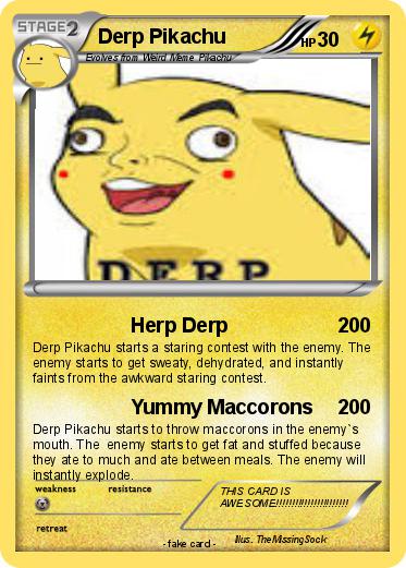 Pokemon Derp Pikachu