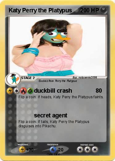 Pokemon Katy Perry the Platypus