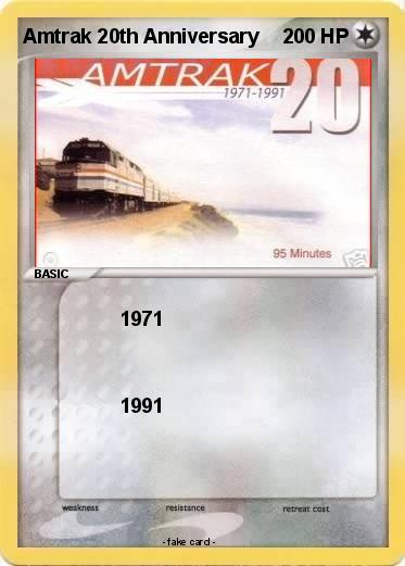 Pokemon Amtrak 20th Anniversary