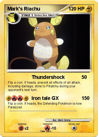 Pokemon Mark's Riachu