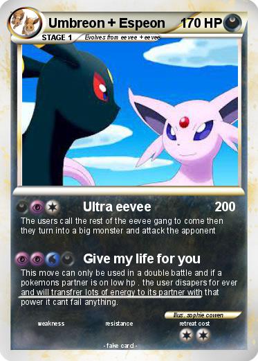Pokemon Umbreon + Espeon