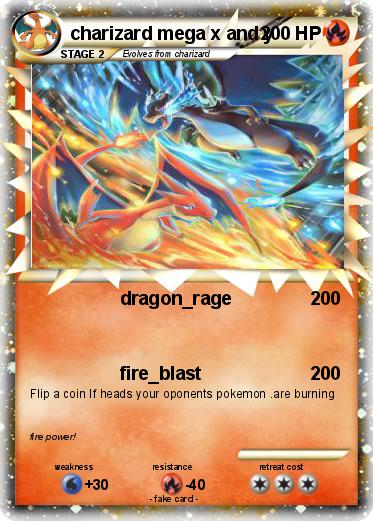 Pokemon charizard mega x and y