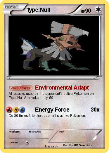 Pokemon Type:Null