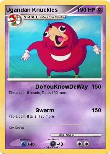 Pokemon Ugandan Knuckles
