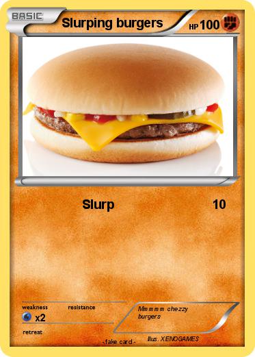 Pokemon Slurping burgers
