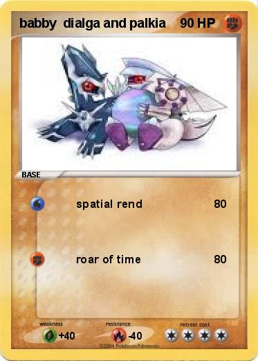 Pokemon babby  dialga and palkia 
