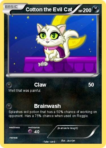 Pokemon Cotton the Evil Cat
