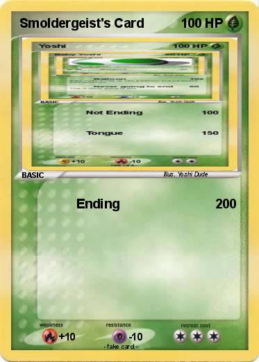 Pokemon Smoldergeist's Card
