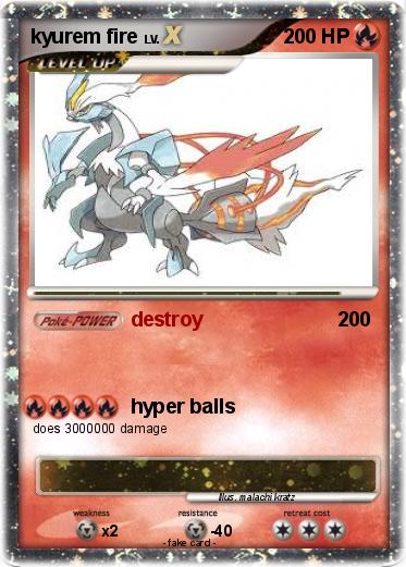 Pokemon kyurem fire