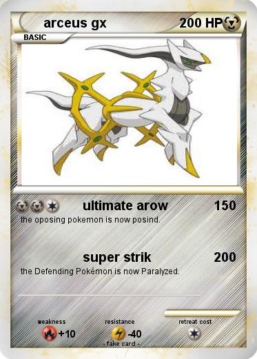 Pokemon arceus gx