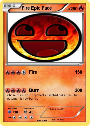 Pokemon Fire Epic Face