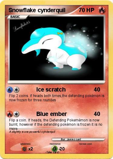 Pokemon Snowflake cynderquil