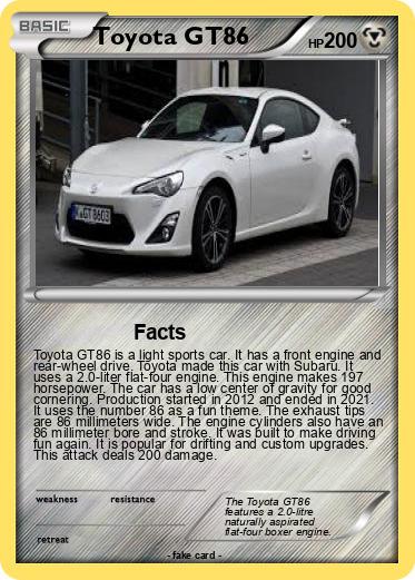 Pokemon Toyota GT86