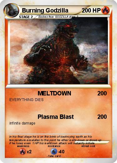 Pokemon Burning Godzilla