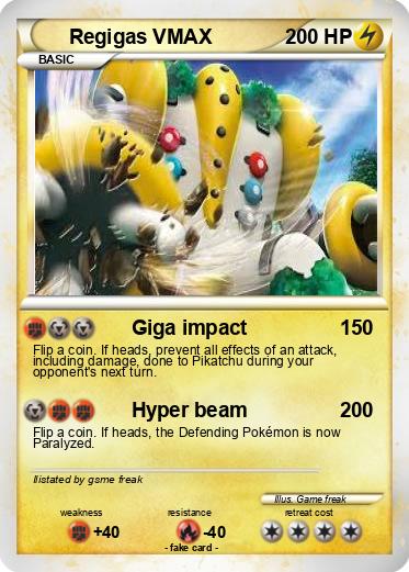 Pokemon Regigas VMAX