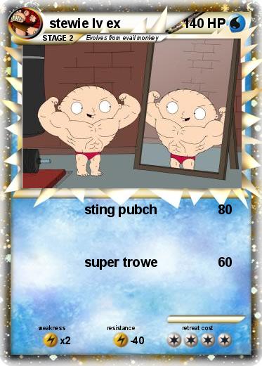 Pokemon stewie lv ex
